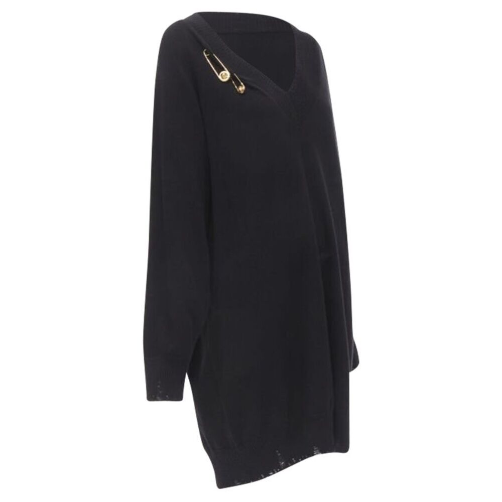 Versace Cashmere Medusa Pin Dress